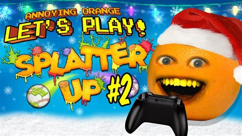 Annoying Orange Let's Play Splatter Up #2: Merry Splatmas! - YouTube