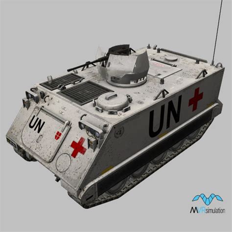 M113-Turret.UN.white 3D Model | MVRsimulation