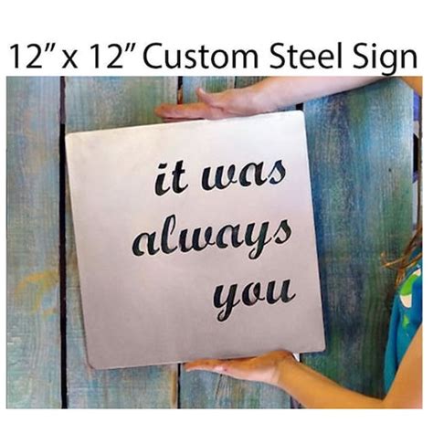 Metal Quote Inspirational Personalized Sign Steel Wall Art - Etsy