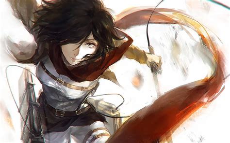 HD wallpaper: Mikasa from Attack on Titan, Shingeki no Kyojin, Mikasa ...