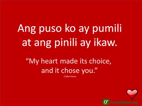 Filipino Love Quotes - Learn Filipino