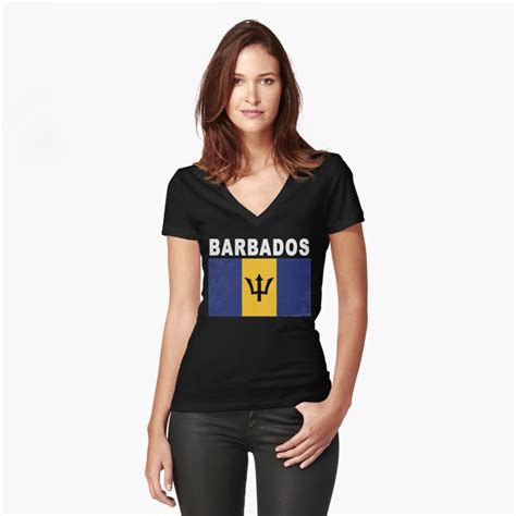 "Barbados Distressed Bajan Flag Design" T-shirt by merchhost | Redbubble