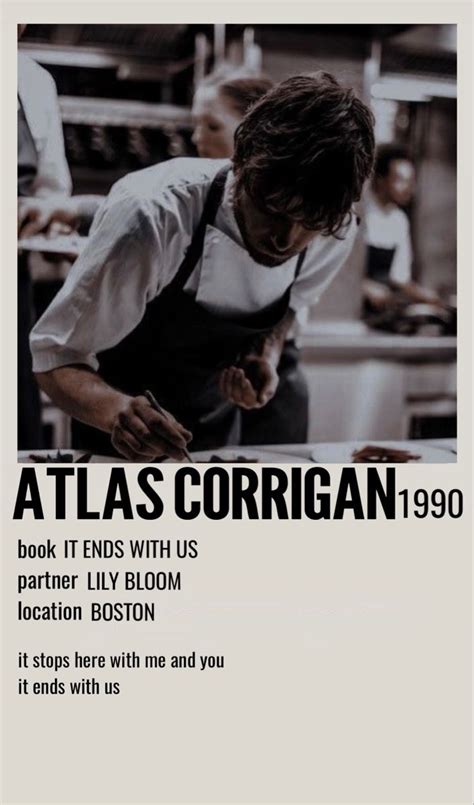 Atlas Corrigan - It Ends With Us Character Poster