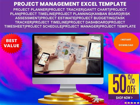Project Management Excel Templateproject Templateproject - Etsy