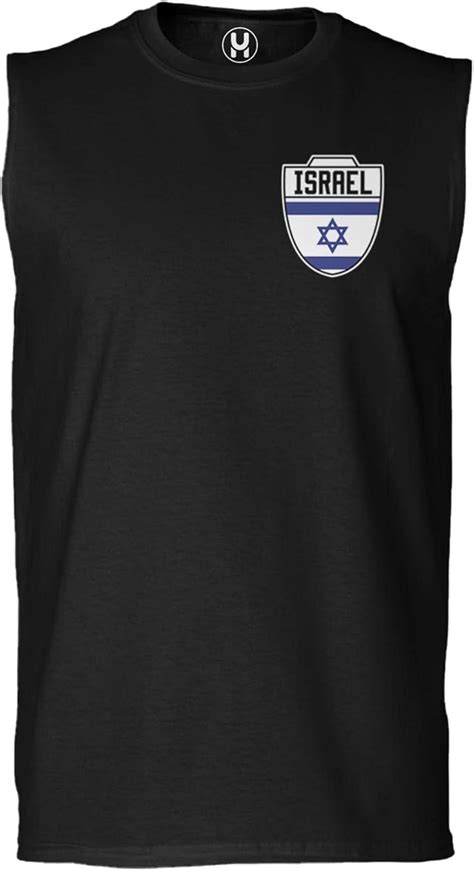 Israel Football Jersey - Israeli National Soccer Men's Sleeveless Shirt at Amazon Men’s Clothing ...