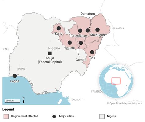 Map 1 - Boko Haram in Northeastern Nigeria | Global Challenges