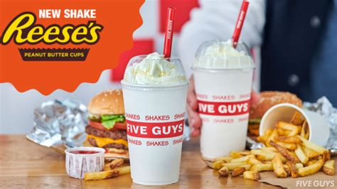 Five Guys Has Launched Reese’s Peanut Butter Cups Shakes | TOTUM