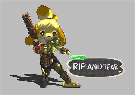 one copy of doom eternal, please | Doomguy and Isabelle | Know Your Meme