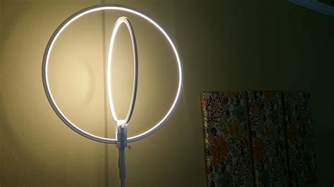 Brightech Eclipse LED Floor Lamp - Double Rings of Light Bring Sci-Fi Ambiance to Contemporary ...