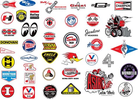 racing cars americana drag motorcycles gas oil muscle cars vintage stickers decals cafe racer ...