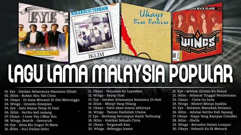 Lagu Lama Malaysia Popular | Lagu Rock Kapak Terbaik | Lagu Malaysia Full Album Tanpa Iklan ...