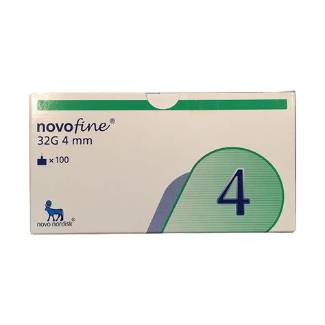 NovoFine Needles 32g x 4mm 100 Needles - Med365