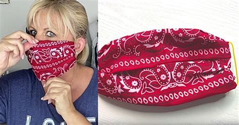 How to Make A Bandana Face Mask, No Sewing Required