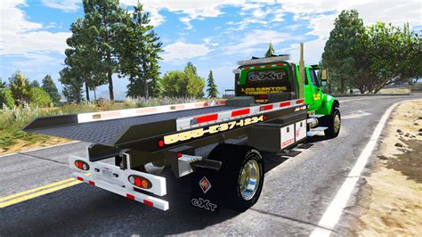 CXT flatbed tow truck [Add-On / Replace | FiveM | ELS / non-ELS] non els v2.1 – GTA 5 mod