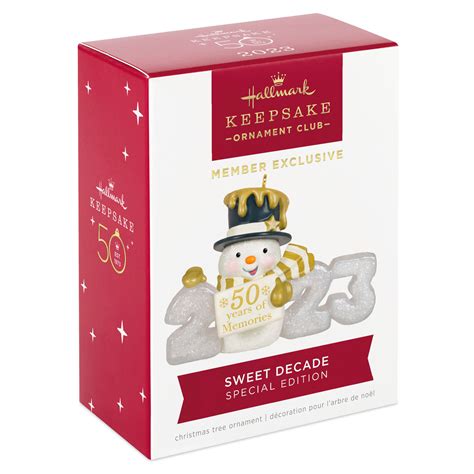 2023 Sweet Decade 50th Anniversary Special Edition Hallmark Ornament - Hooked on Hallmark Ornaments