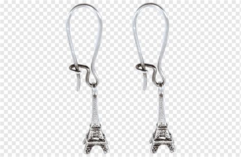 Earring Eiffel Tower Seine Silver Bateau Mouche, eiffel tower, france, gold, bijou png | PNGWing