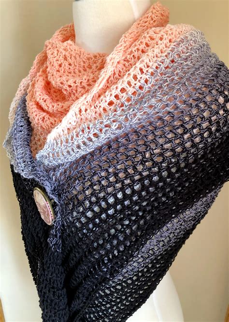 Beginner Triangle Shawl | AllFreeCrochet.com