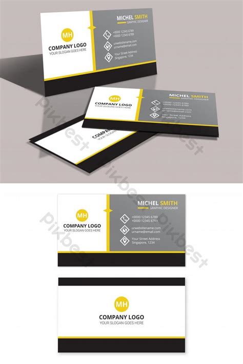 Minimalist Business Card Template | PSD Free Download - Pikbest