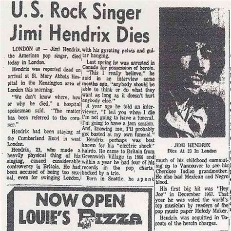 Jimi Hendrix Leaves Us At 27 | uDiscover