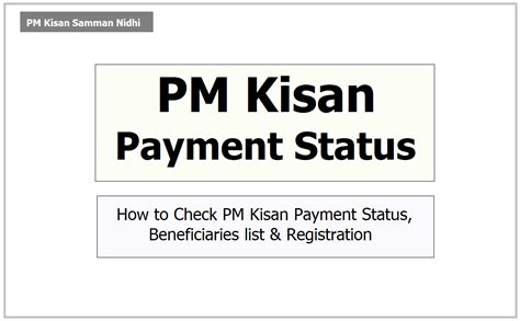 PM Kisan Status Check, Installment list, Registration on pmkisan.gov.in