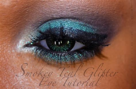 Smokey Teal Glitter Eye Tutorial | Lipstick Otaku