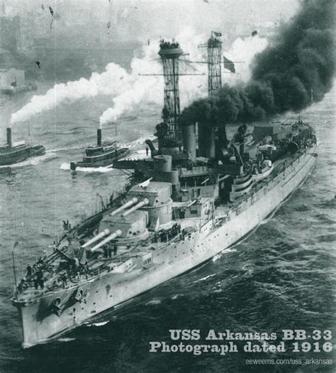 USS Arkansas BB-33 Battleship