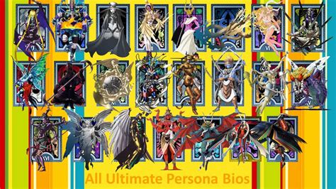 Persona 4 Golden: All Ultimate Persona Bios - YouTube