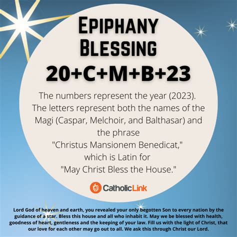 Epiphany Home Blessing And Prayer Service 2023 - Catholic-Link