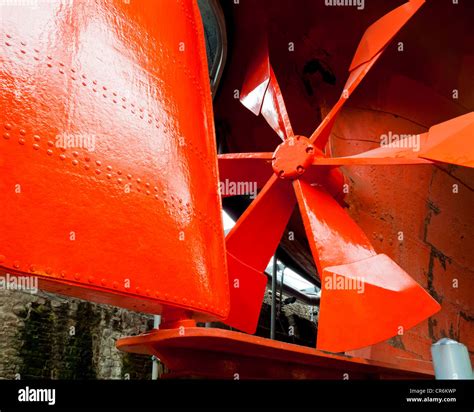 Screw propeller on the SS Great Britain built by Isambard Kingdom Brunel 1845 now a museum ship ...