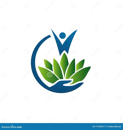 Green Health Teraphy Medicine Holistic Logo Design Vector Illustrations Stock Vector ...