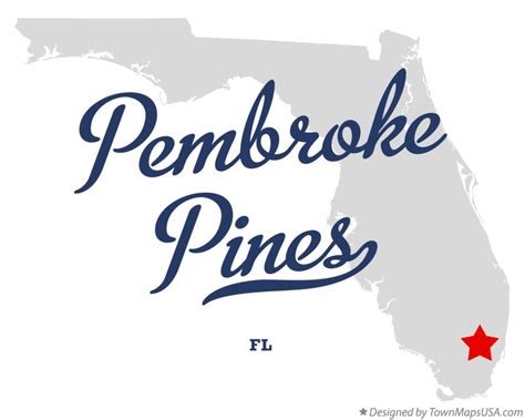 Map Of Pembroke Pines Florida - Zarla Kathryne