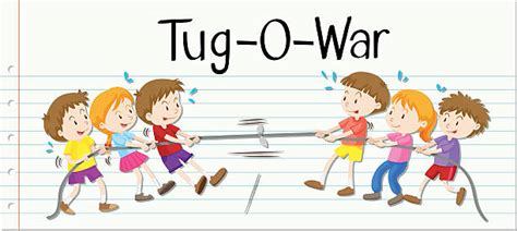 Kids Tug Of War Illustrations, Royalty-Free Vector Graphics & Clip Art ...