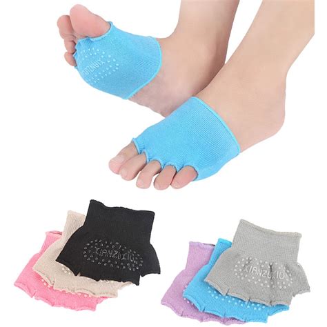 Aliexpress.com : Buy 1Pair Women's Toe Topper Socks Peep Toe Socks No Show Half Toe Forefoot ...