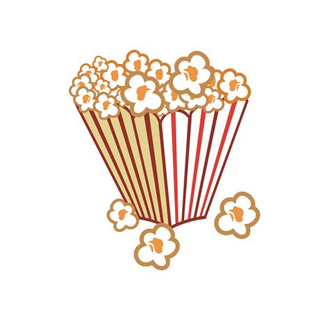 Popcorn in the cup design illustration 2285846 Vector Art at Vecteezy