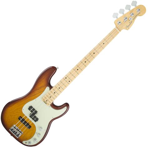 Fender American Elite P-Bass Guitar, Tobacco Sunburst at Gear4music