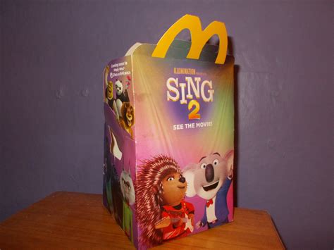 UK McDonalds happy meal empty box Sing 2 (2022) used on eBid United ...