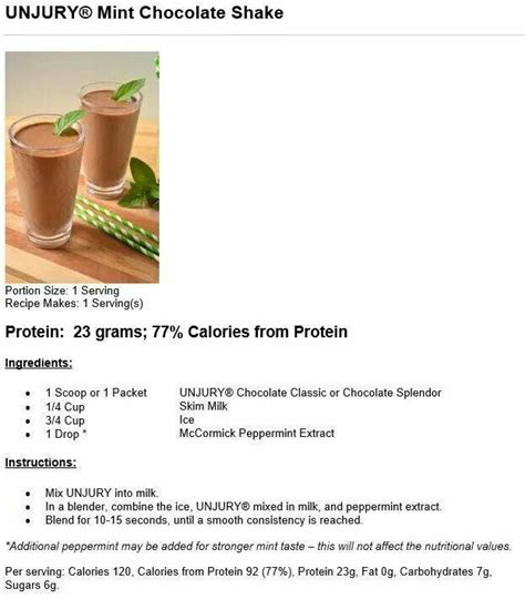 Unjury | Bariatric friendly recipes, Bariatric recipes, Protein shake recipes