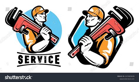 Technical Service Emblem Workshop Logo Plumber Stock Vector (Royalty Free) 2272825639 | Shutterstock