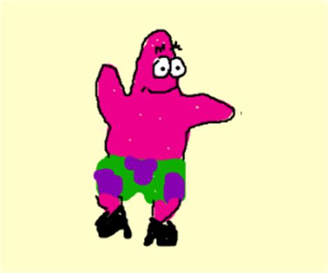 Patrick Star in high heels - Drawception