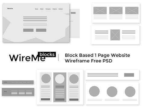 Wireframe Website Template Free