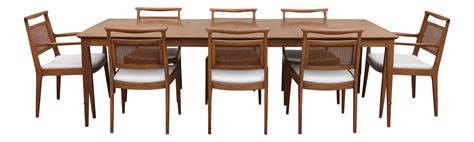 Walnut Dining Set by Mount Airy Chair Company - Set of 9 on Chairish.com | Dining table chairs ...