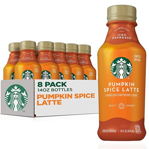Starbucks Pumpkin Spice Latte, 14 oz, 8 Count - Walmart.com