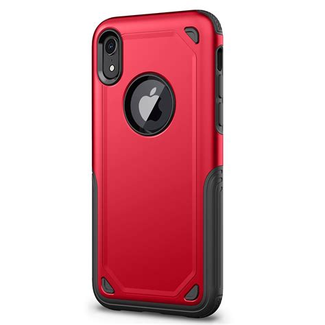 Shockproof Rugged Armor Protective Case for iPhone XR (Red) – Alexnld.com