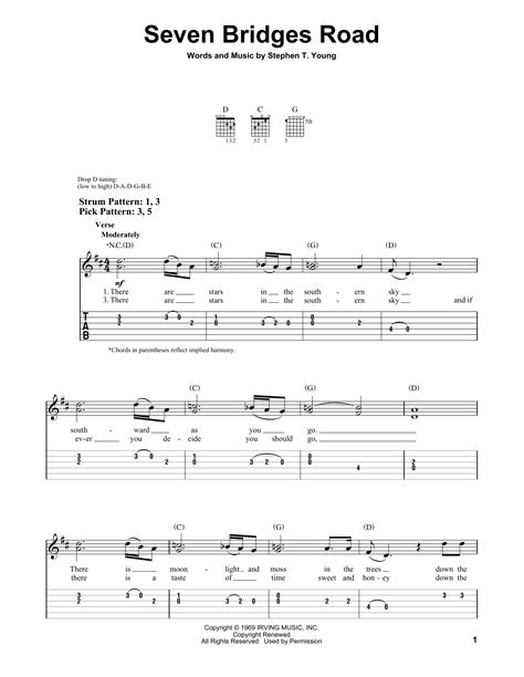 Seven Bridges Road | Sheet Music Direct