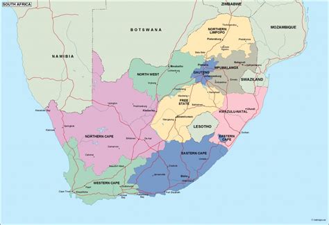 south africa political map | Order and download south africa political map