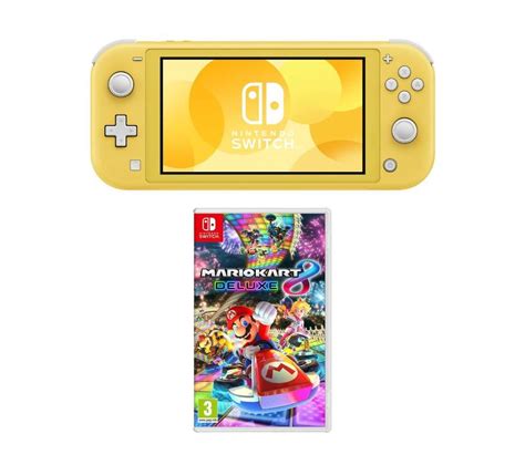 Buy NINTENDO Switch Lite & Mario Kart 8 Deluxe Bundle - Yellow | Free ...