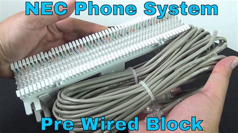 NEC Phone System Pre Wired 66 block with RJ45 - YouTube