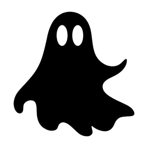 Black And White Ghost Clip Art