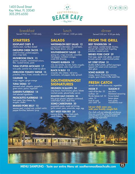 Best Key West Restaurant Menus – Key West, Florida – Page 2 – Best Menu & Dining Guide to a wide ...