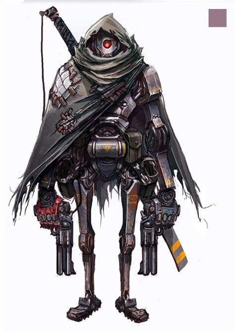 ArtStation - JunkBot #1, Marcus Luk | Concept art characters, Cyberpunk ...